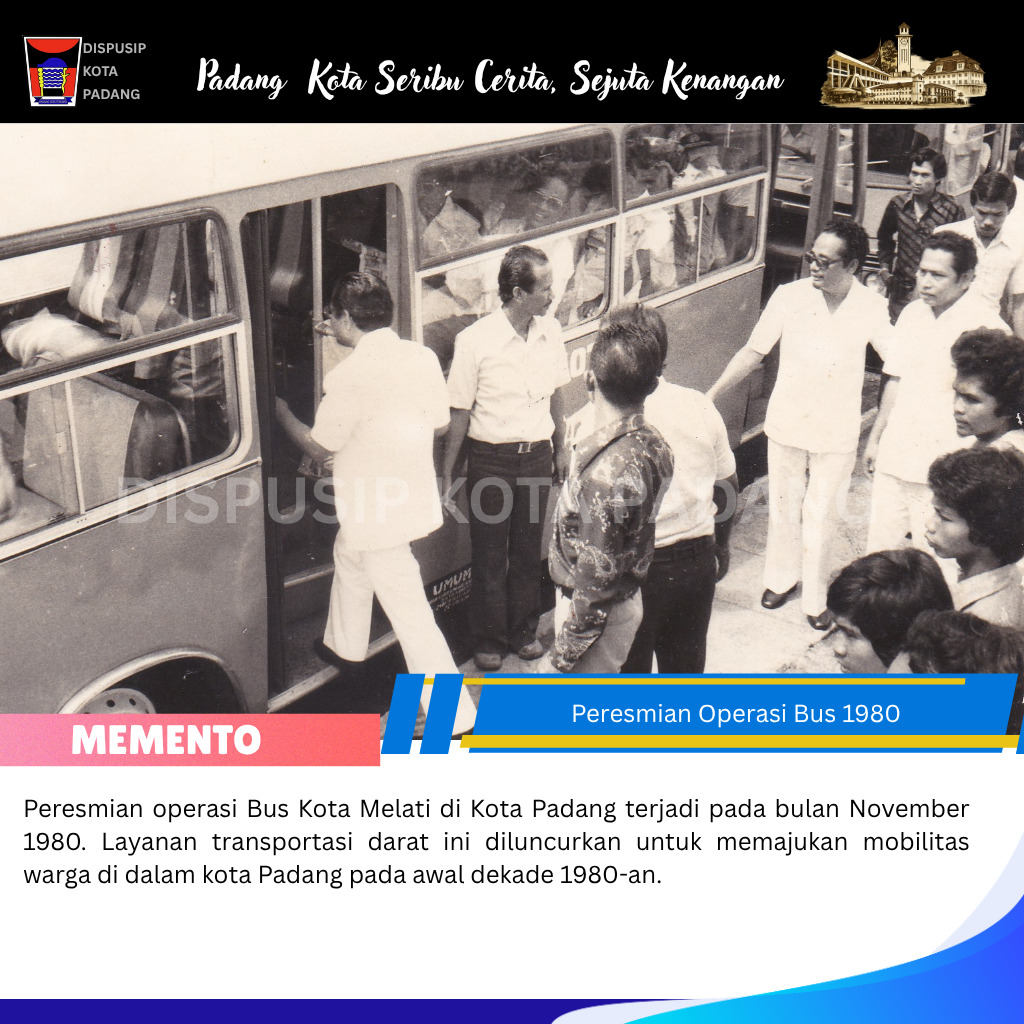 Peresmian operasi Bus 1980
